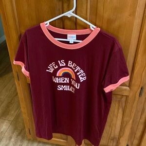 LulaRoe Short Sleeve T-shirt, Sz XL